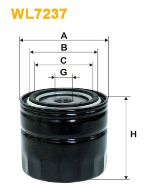 WIX FILTERS Масляный фильтр WL7237